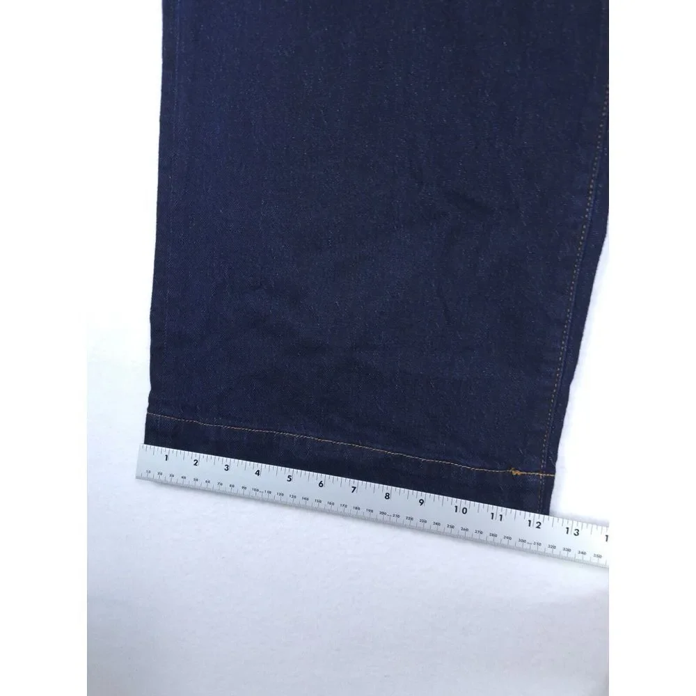 Ann Taylor Loft Jeans Woman's 34 ACT‎ 40 Dark Indigo Blue The Wide Leg High Rise - Picture 9 of 13